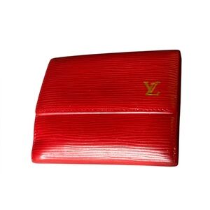 Louis Vuitton Red Epi Vintage Bifold Wallet